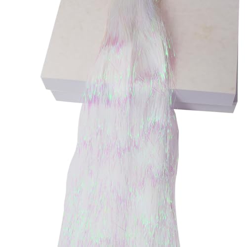 2000 Iridescent Tinsel Icicles for Christmas Tree Decoration - 19.8"