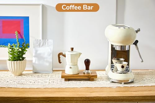 Zurklulu 8.5" x 4" Acacia Wood Riser Pedestal Stand - Small Kitchen Counter Organizer