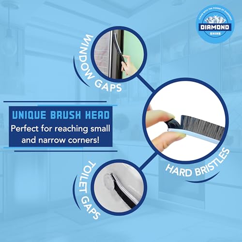 Diamond Shine 2-Pack Hard Bristle Crevice Cleaning Brushes