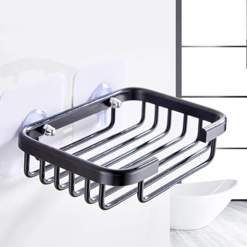 Stainless Steel Gold Bar Soap Holder - Adhesive Shower Storage