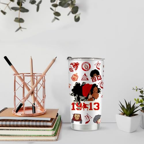 LONGXIN 20 Oz Stainless Steel Tumbler - Sorority Gifts for Women