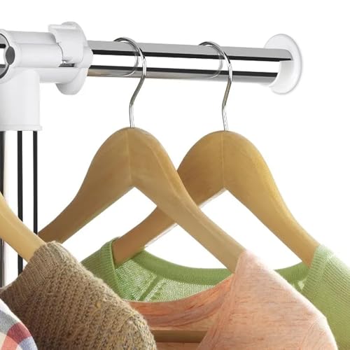 Bremorou 4-Pack Closet Rod Holders for 1-3/8" Poles, Heavy Duty Support