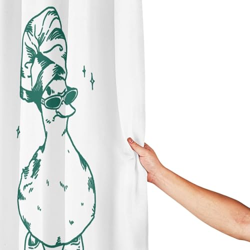 Funny Duck Shower Curtain 72x72 Inch – Quirky Bathroom Decor