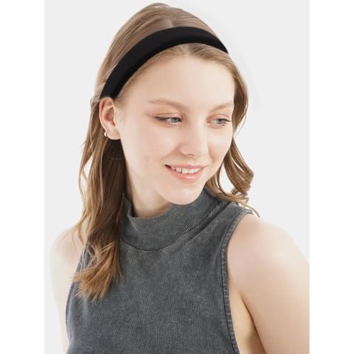 TODDER 3-Piece Padded Headbands for Women Wide Non-Slip Hair Bands