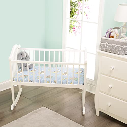 Everyday Kids 2-Pack Precious Moments Fitted Cradle Sheets, 18" x 36"