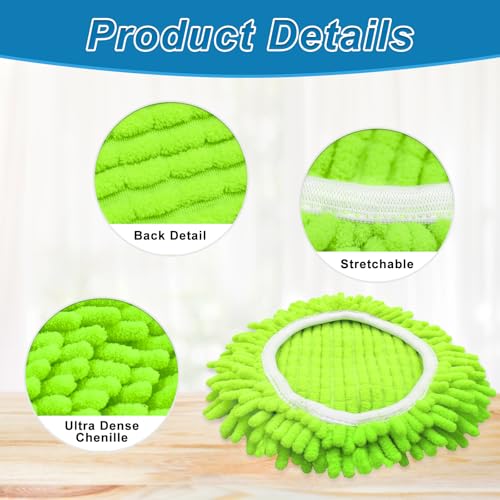 3-Pack Microfiber Chenille Mop Heads for O-Cedar 1 Tank Spin Mop