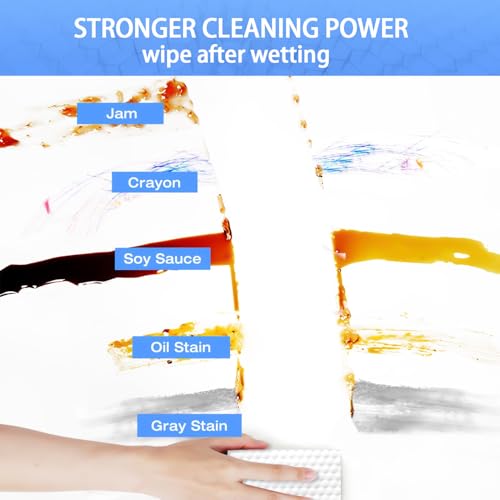50 Pack Melamine Eraser Sheets - Durable Cleaning Sponges
