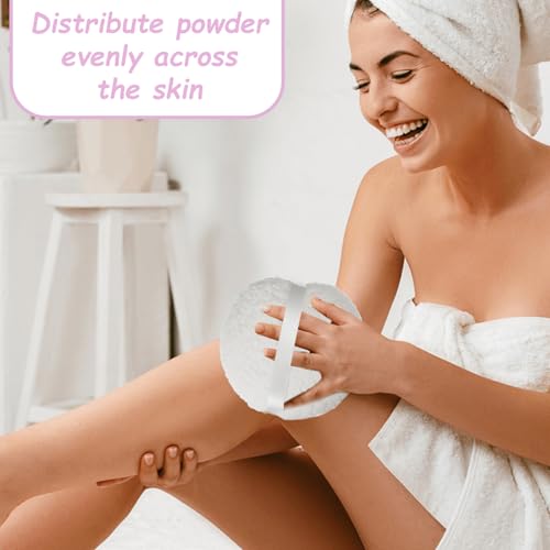 6 Inch Extra Large Body Powder Puff Fluffy Soft Makeup Sponge White