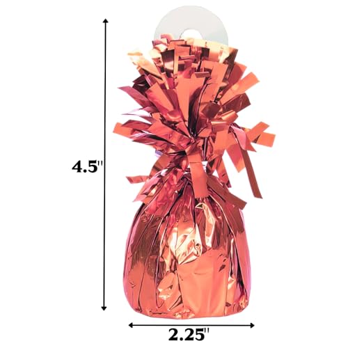 Rose Gold Foil Balloon Weight - 4.5" x 2.25" for Party Decor