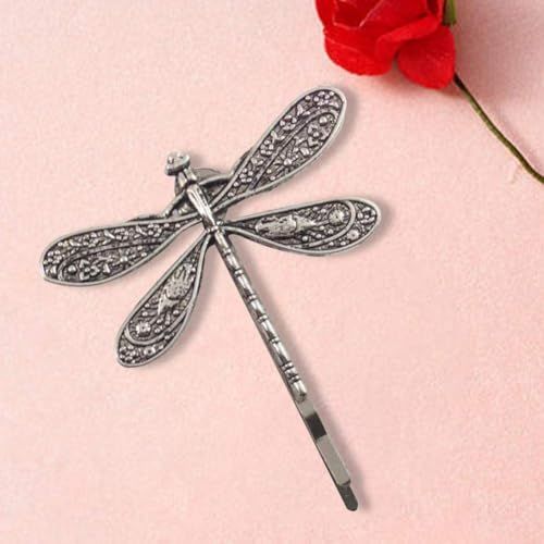 Zhuluck Vintage Dragonfly Hair Clip Antique Metal Hair Pin for Women