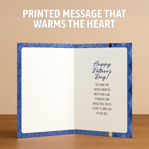 Gold Foil Father's Day Card for Husband | 5x8in with Stickers & Envelope