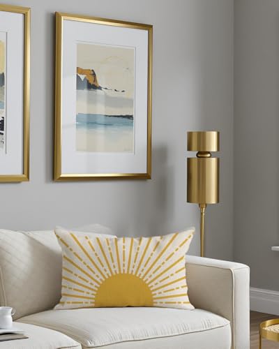 PANDICORN Sunshine Sun Throw Pillow Cover 12x20 Inch - Yellow