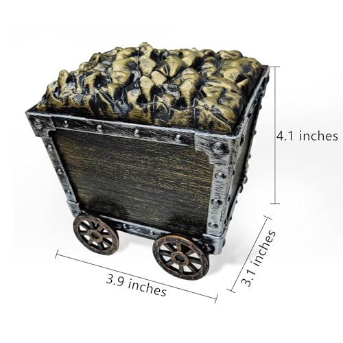 Vintage Mine Train Treasure Chest Toy for Kids - Pretend Play