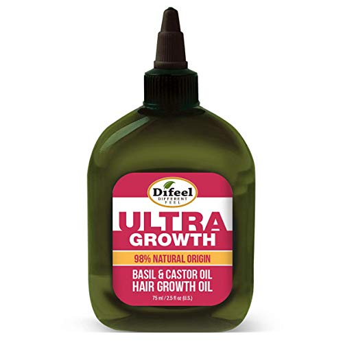 Difeel Ultra Hair Growth Oil with Basil and Castor Oil 2.5 oz