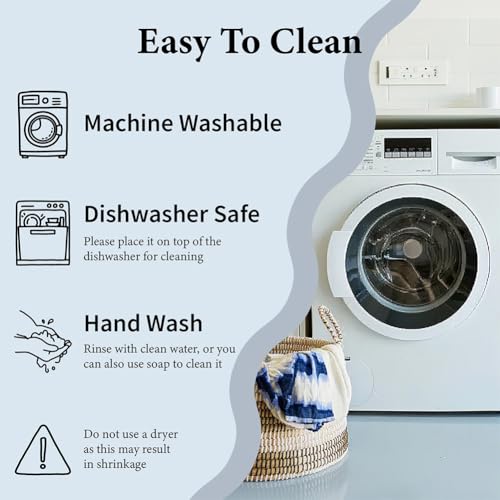 PRESSINART Cat Swedish Dishcloths 6 Pcs Reusable Kitchen Towels Cute Cat Pattern Quick Drying Absorbent Cleaning Cloths - Variation Cat-1