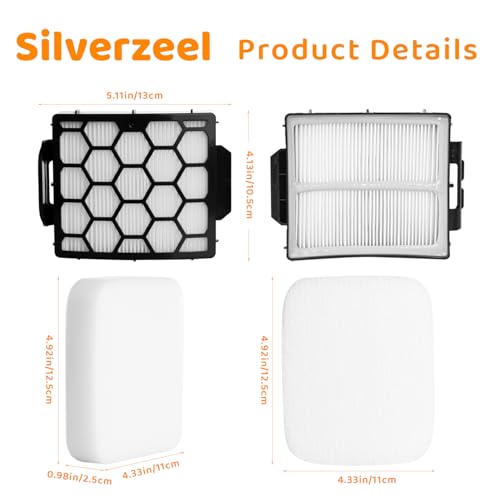 Shark UV850 UV900 Replacement Filter Set - HEPA, Foam, Felt