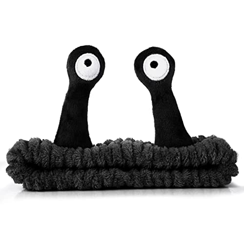 FAIRY CORA Snail Spa Headband, Soft Coral Fleece Face Wash Headband for Makeup