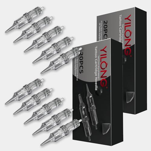 YILONG Disposable Tattoo Cartridge Needles 20pcs Magnum 0.35mm #12