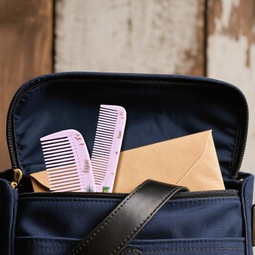Penitue Cute Hair Comb Set - Fine Tooth & Rat Tail Styling Combs (2 Pcs)