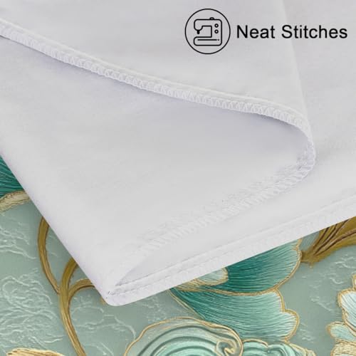 Teal Floral Satin Pillowcase for Hair & Skin - King Size 20x40