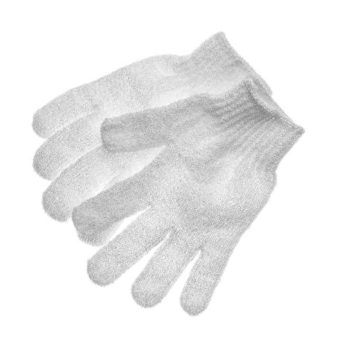 Exfoliating Bath Gloves 4 Pack - Gentle Body Scrubber for Smooth Skin