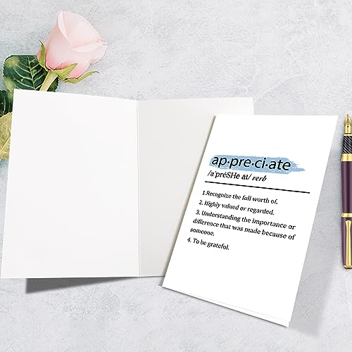 Funny Appreciation Card for Boss & Colleagues - 8x5.3 inches