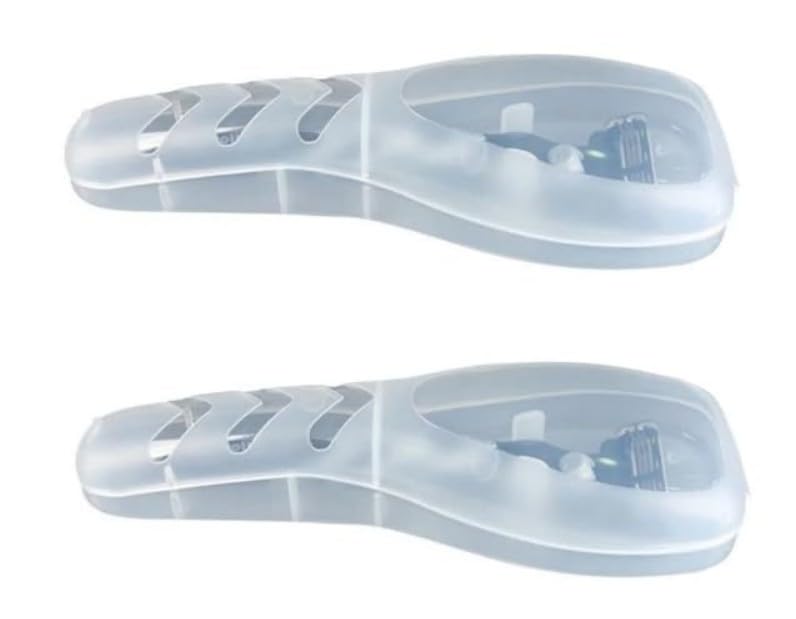 Clear Portable Travel Razor Case Plastic Shaver Protector Holder
