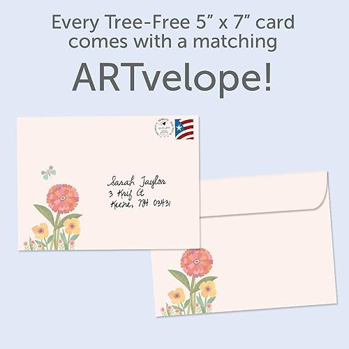 Tree-Free Greetings Just Because Cards - 12 Premium 5x7 Cards