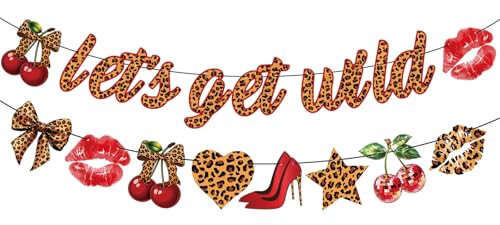 Cheetah Print Banner - Wild Party Decorations for Bachelorette & Birthdays