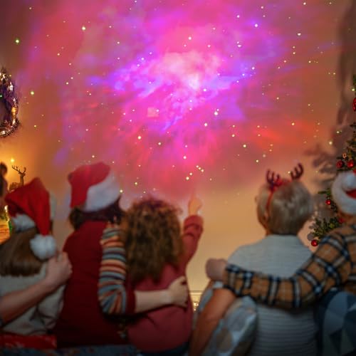 Pink Astronaut Galaxy Projector for Teen Girls Room - Star Night Light with Remote