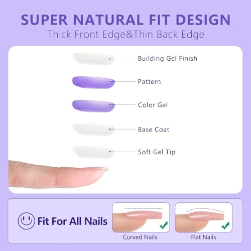 Short Yellow Almond Press On Nails Glossy Fake Nails 24 Pcs