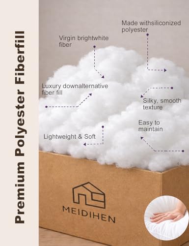 200g Polyfill Stuffing for Pillows & Crafts - Soft Polyester Fiber Fill