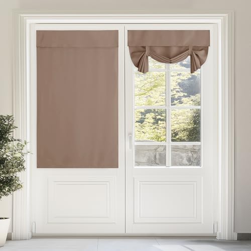 NICETOWN 46x63 Inch Thermal Insulated Tie-Up Curtains