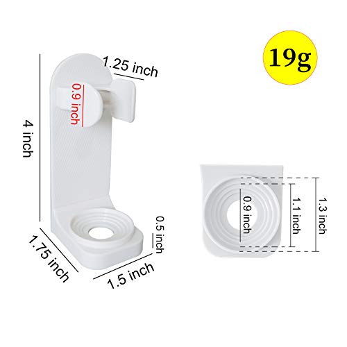 Andiker Wall Mounted Electric Toothbrush Holder - White