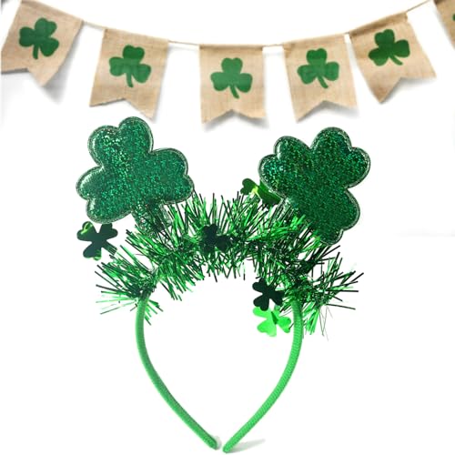 St. Patrick's Day Shamrock Clover Headband Green Hair Accessory