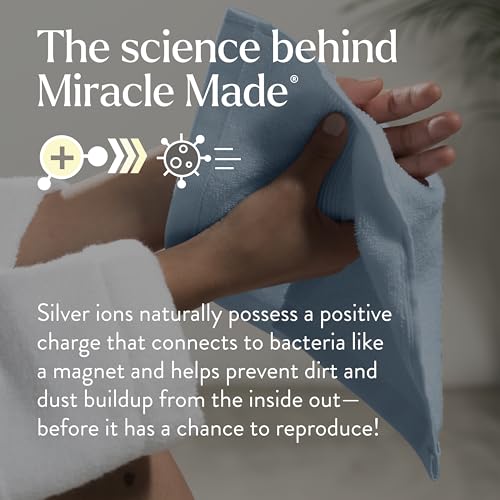 Miracle Made Soft Face Towel - Silver-Treated Cotton, Sky Blue