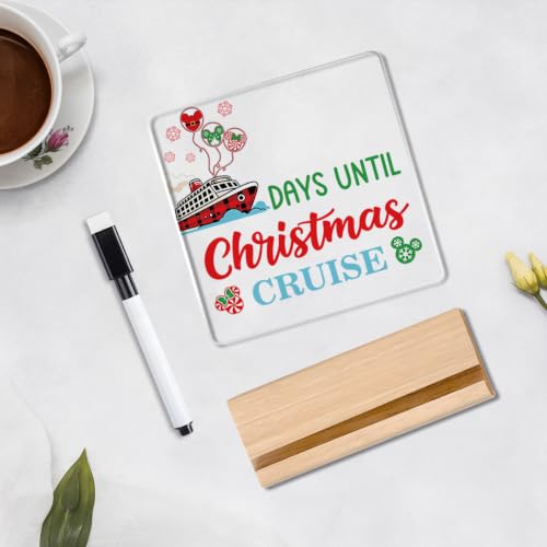Christmas Cruise Countdown Calendar Sign - Acrylic Holiday Decor - Variation of Christmas2