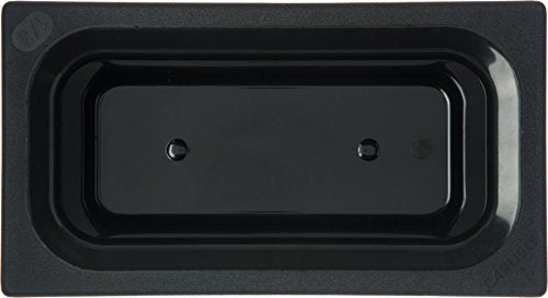 Carlisle FoodService Products CM110203 Coldmaster ABS Third-Size Food Pan, 4 qt. Capacity, 12.68" x 6.89" x 6.01", Black