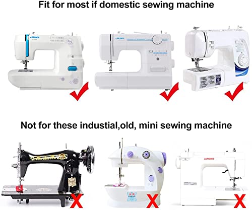Zipper Foot Set for Sewing Machines - Invisible & Wide Presser Feet
