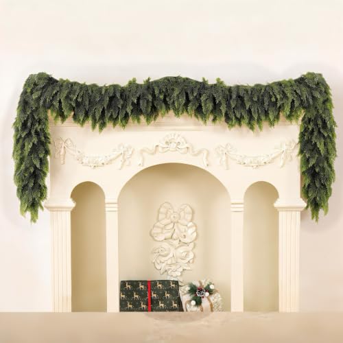 Gradient Christmas Garland - 1PC 6FT Artificial Cedar Holiday Decor