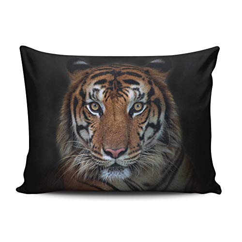 Siberian Tiger Throw Pillow Cover 20x26 Decorative Pillowcase