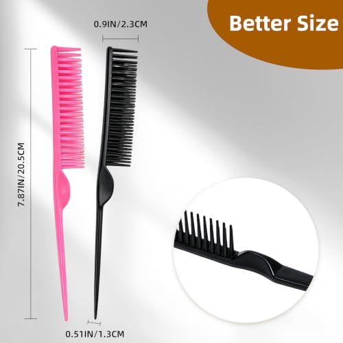 3-Row Detangling Comb Set for Curly and Natural Hair (2-Piece)