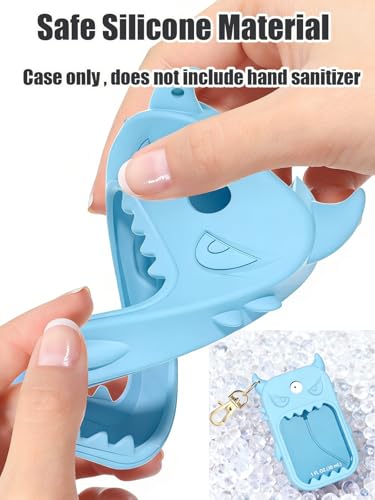 Silicone Case for Touchland Hand Sanitizer Spray with Keychain Blue