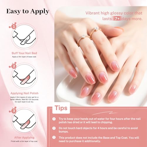 OpenLive Jelly Pink Nail Polish 16.5ml Quick Dry Long Lasting Shine