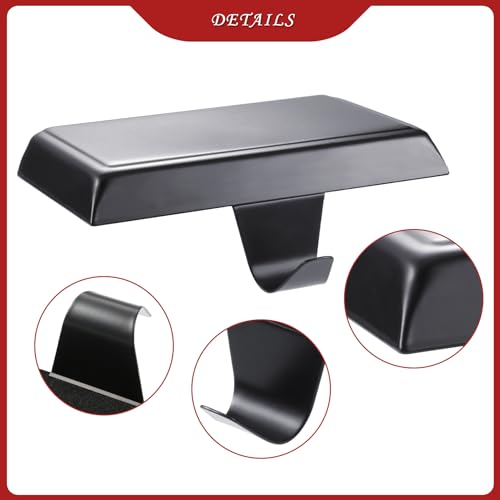 Sunshane Black Christmas Stocking Holder Set - Mantel Hooks for Fireplace Holiday Decor
