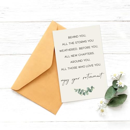 Funny Retirement Card Set with Envelope & Sticker - Penitue