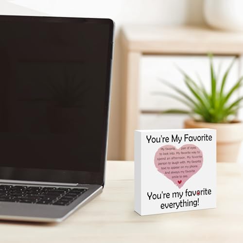 Unique Wooden Box Sign - Romantic Gift for Him & Her