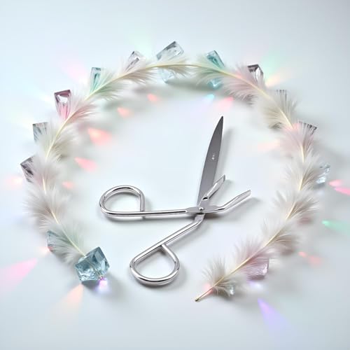 SelHeng Stainless Steel Eyebrow Scissors and Flat Tip Tweezers