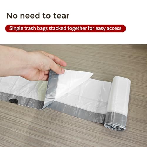 LEASYLIFE Small Drawstring Trash Bags - 60 Count, 1.2-2.1 Gallon Size
