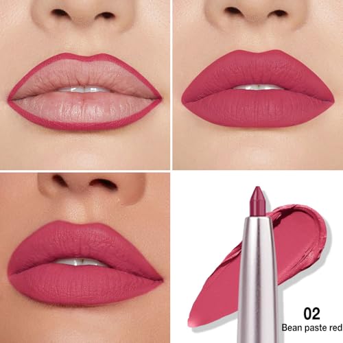 FeiCuiYun Waterproof Retractable Lipliner Pencil - Bean Paste Red Matte